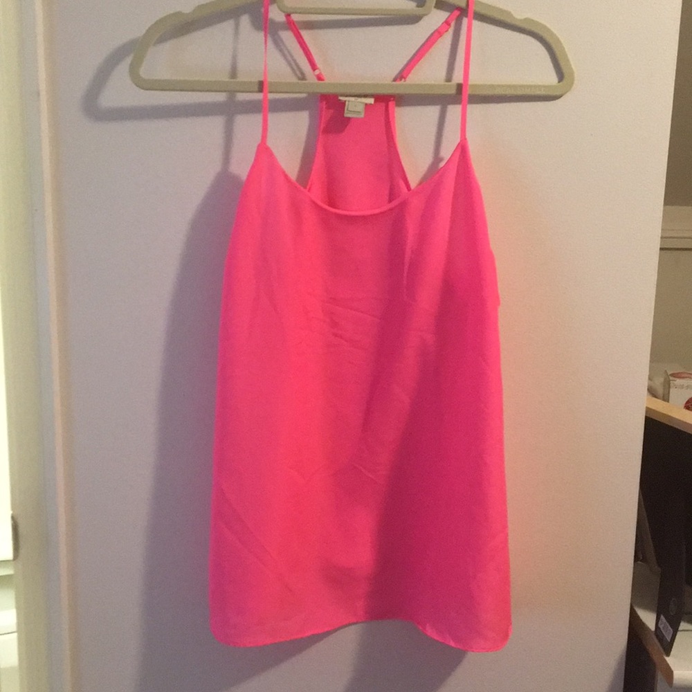 Hot Pink J. Crew racer back tank